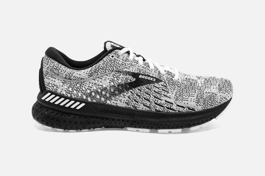 Brooks Adrenaline GTS 21 Road Running Shoes Womens White/Grey/Black 045936-OWG